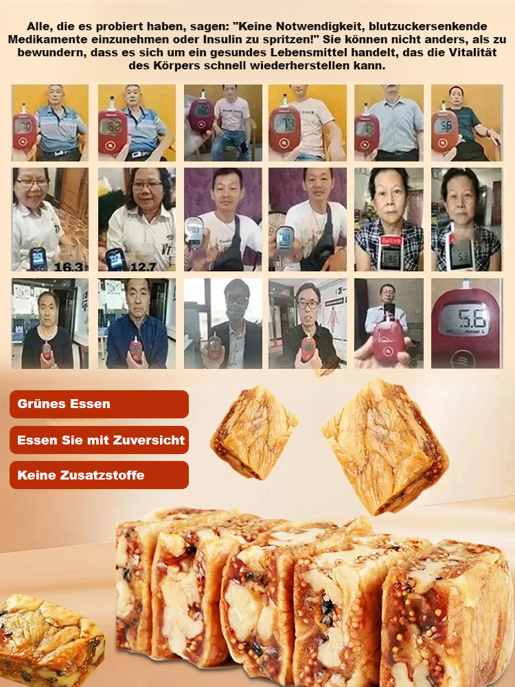 Schwarzer Sesam-Cranberry-Geschmack Feigenkuchen