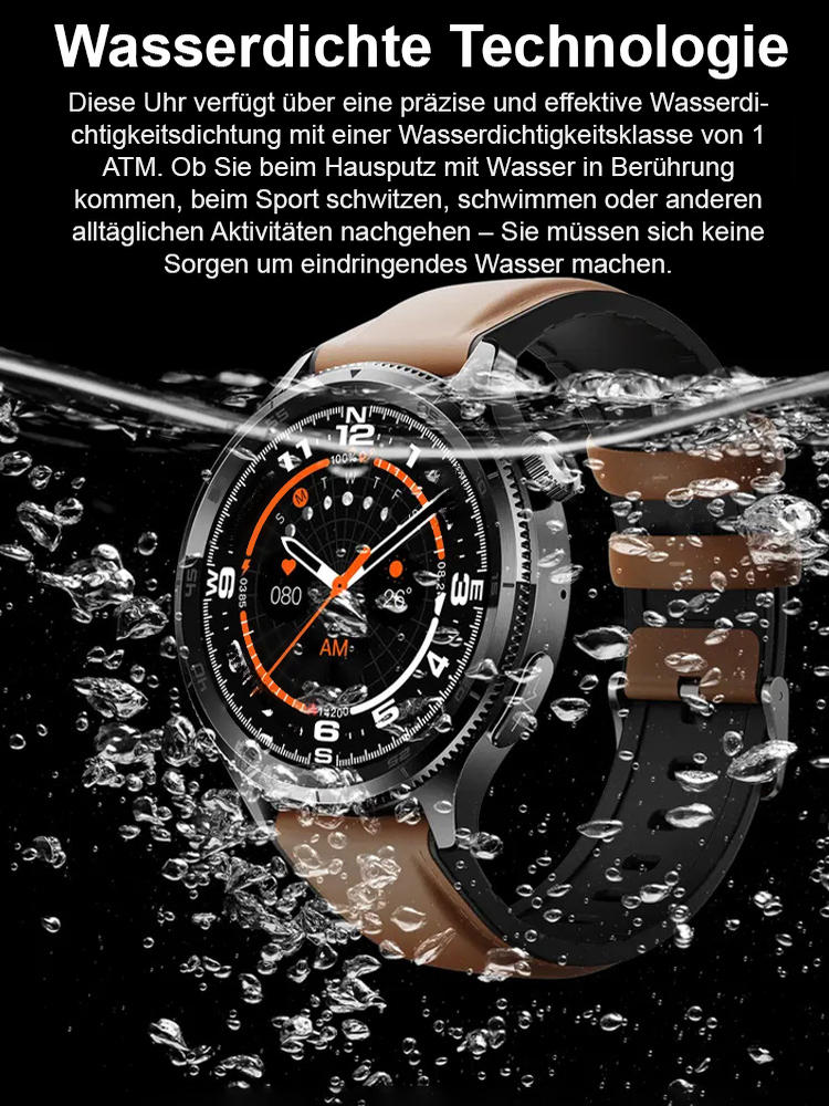 Multifunktionale Uhr zur Überwachung von Blutdruck und Blutzucker