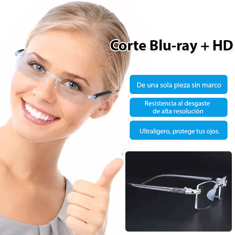 Gafas de lectura antiguas a prueba de radiación y zoom