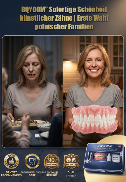 Zweifarbige wählbare Zahnprothesenbox – Sofort ein perfektes Lächeln