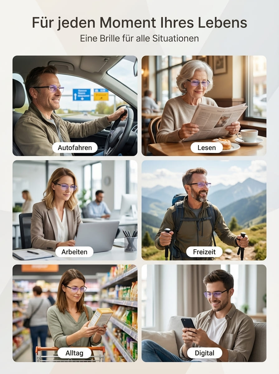【Von Augenexperten empfohlen】In einer Sekunde aufgesetzt, die Welt sofort im Fokus!