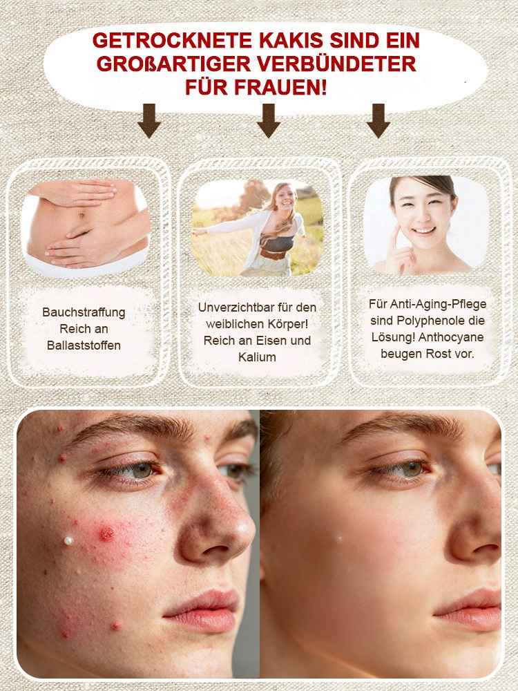 【0 Zuckerzusatz】Kaki mit Walnüssen