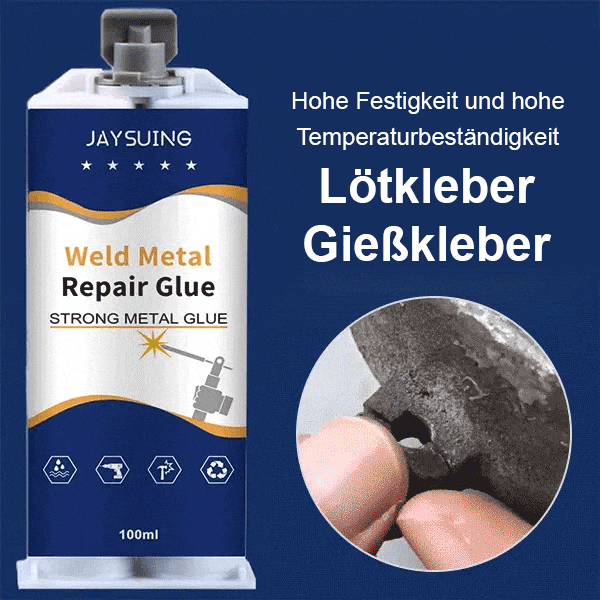 Rissfester, hochtemperaturbeständiger Gusskleber