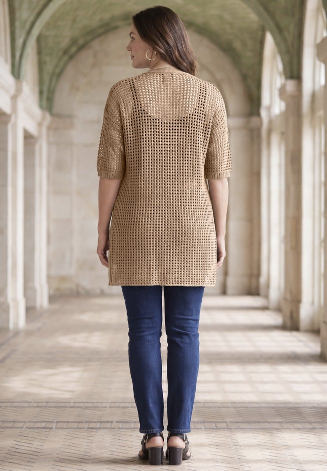 Crochet Long Cardigan