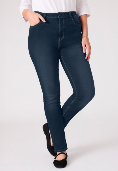 Stretch Straight-Leg Clean Jeans
