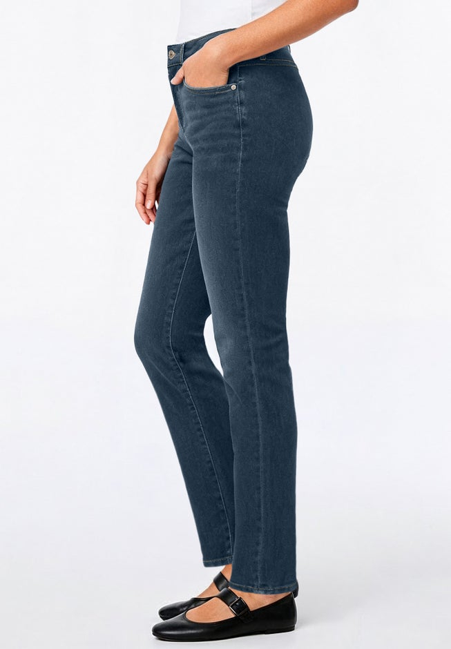 Stretch Straight-Leg Clean Jeans