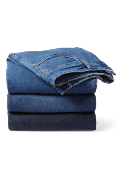Stretch Straight-Leg Clean Jeans