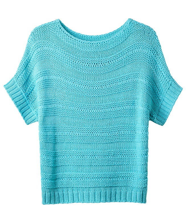 Boatneck Pointelle Sweater