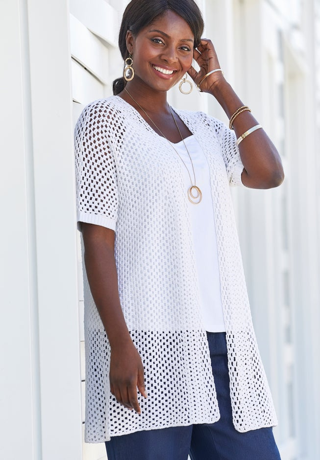 Crochet Long Cardigan