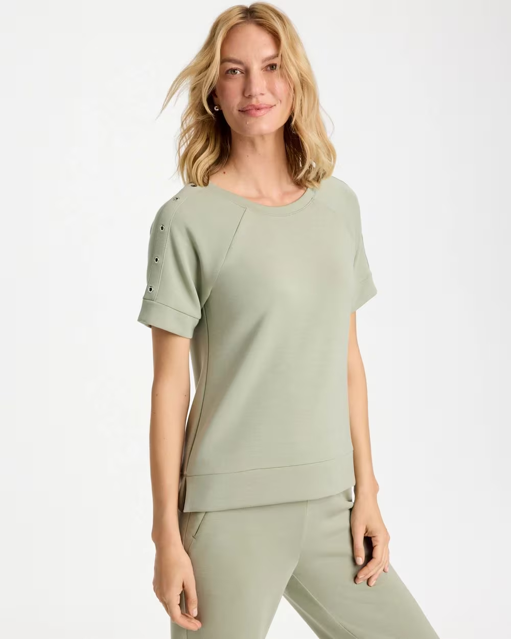 Zenergy® Soft Short-Sleeve Grommet Top
