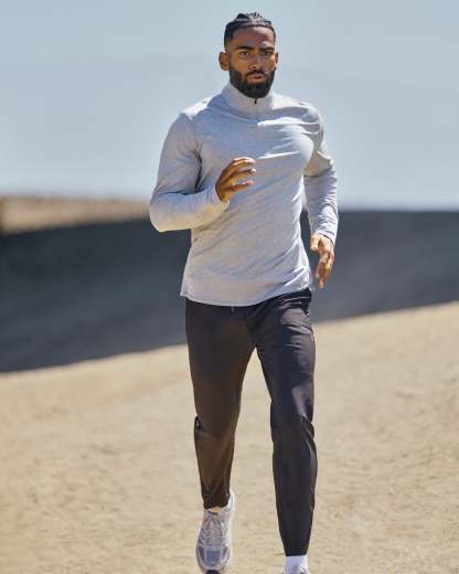 Ponto Half Zip Mock Neck
