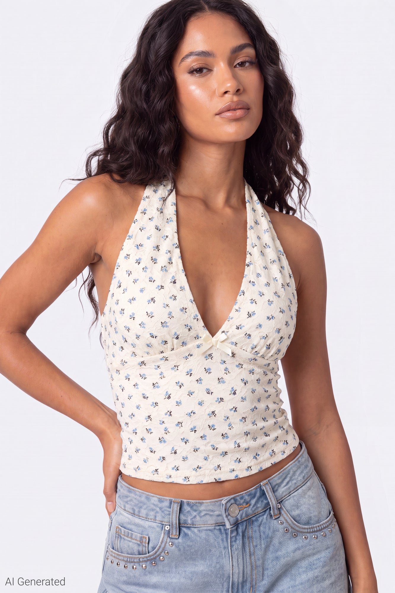 Lace Halter Top