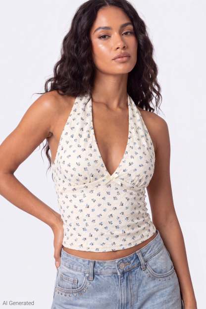 Lace Halter Top