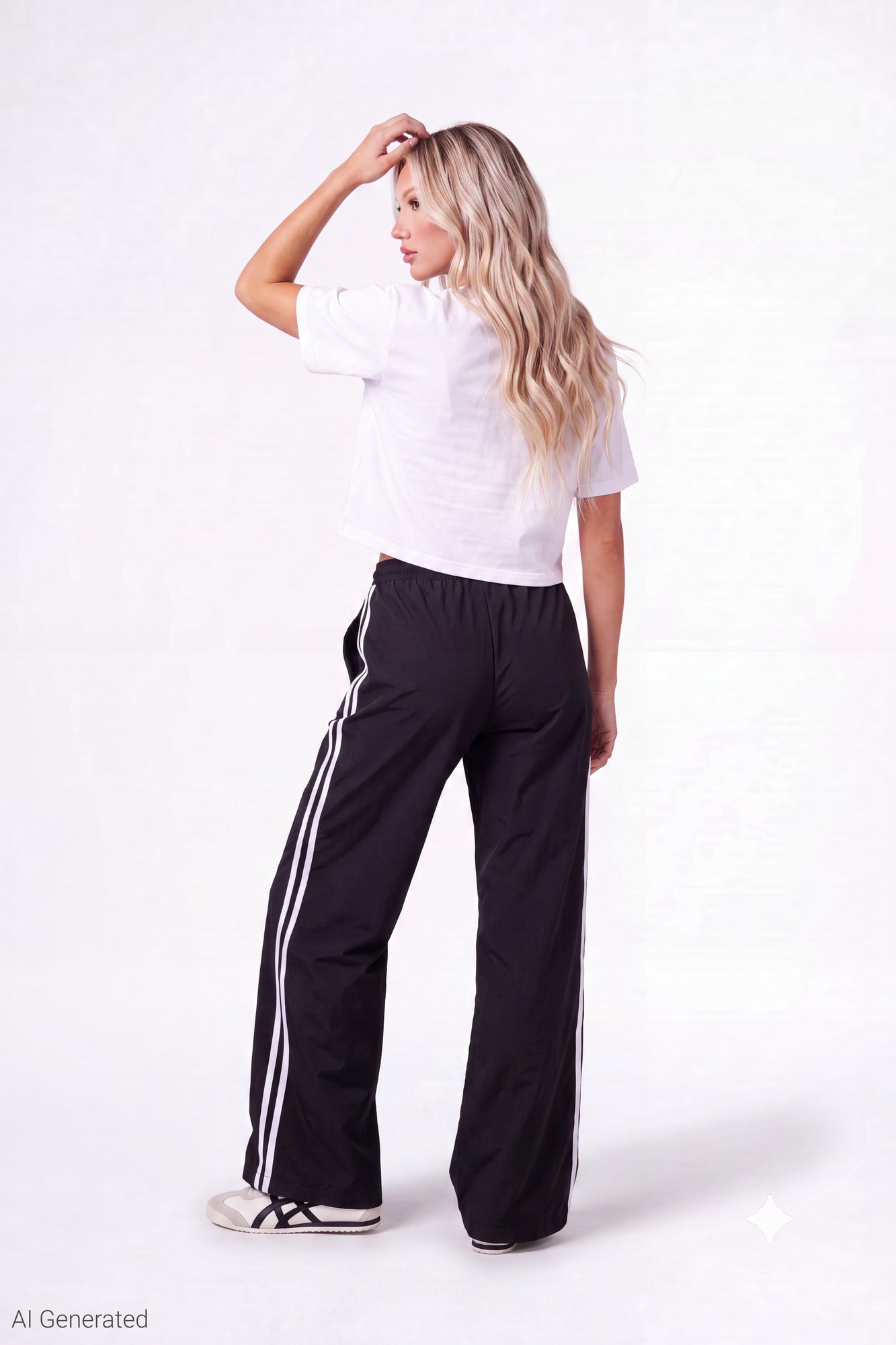Wide Leg Track Pant