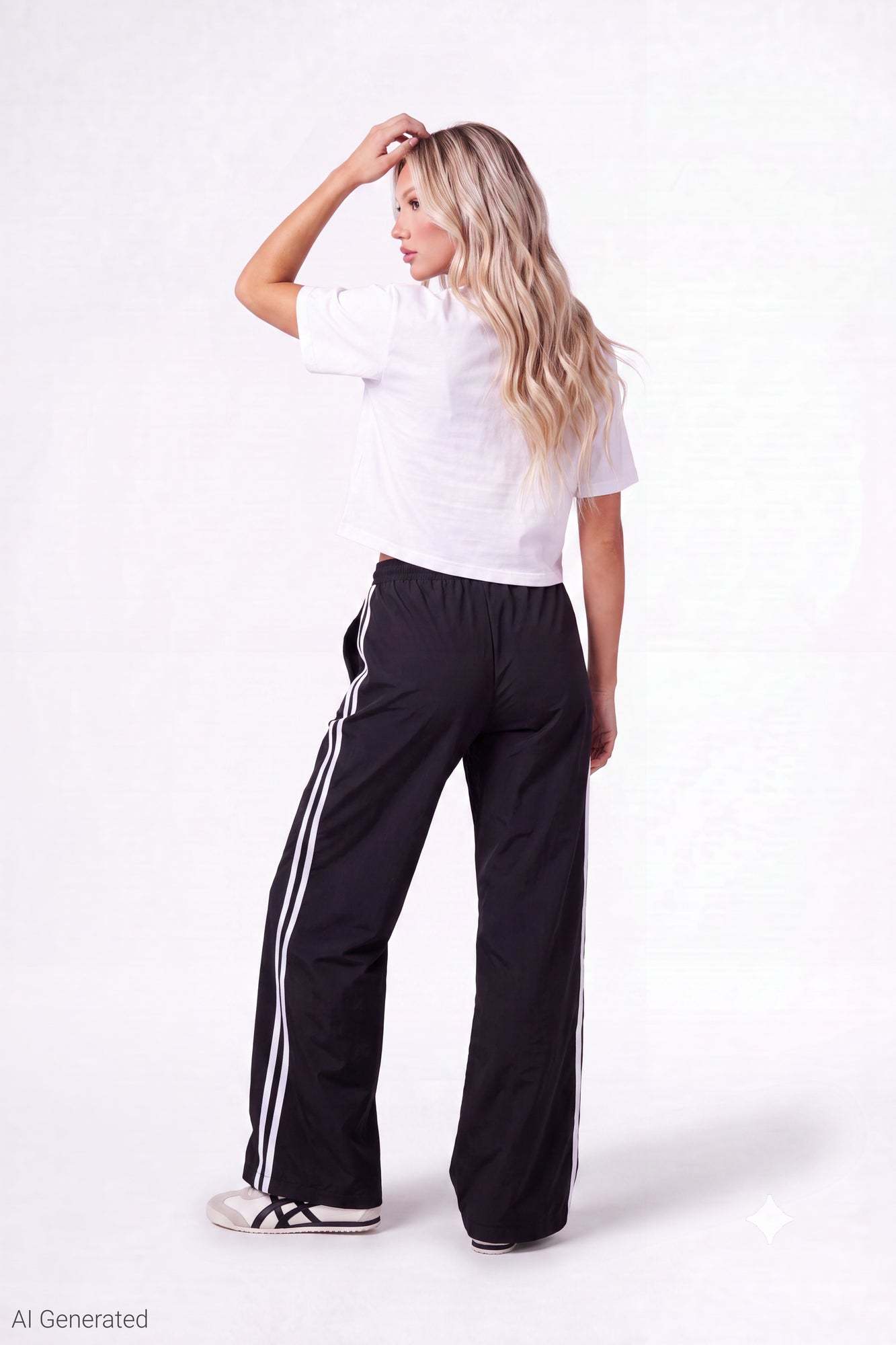 Wide Leg Track Pant