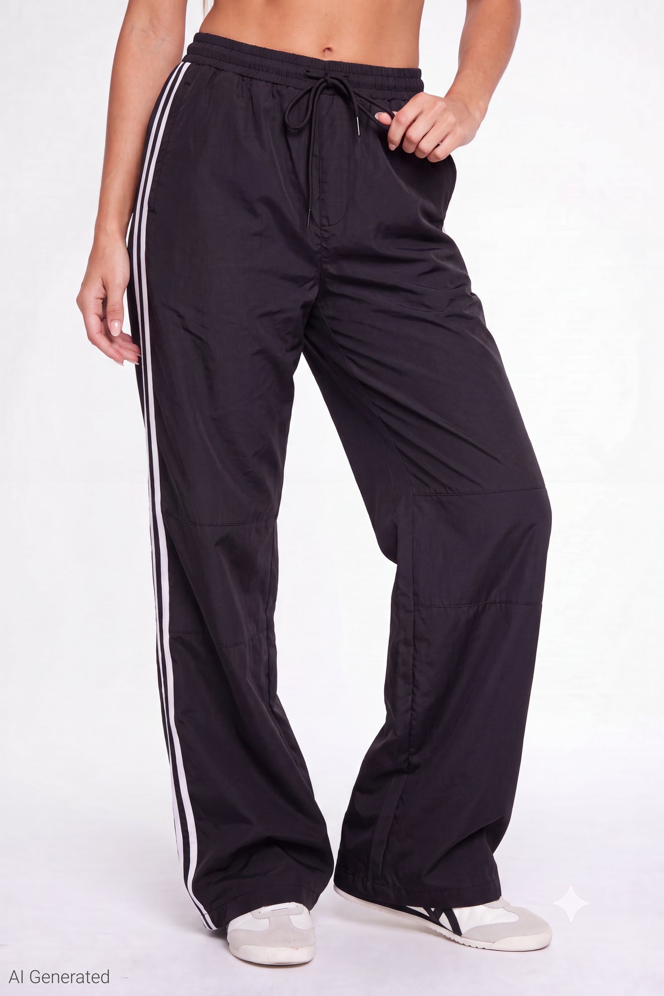 Wide Leg Track Pant