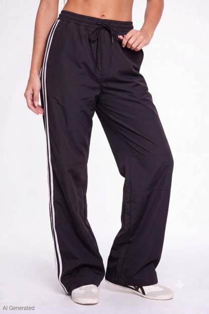 Wide Leg Track Pant