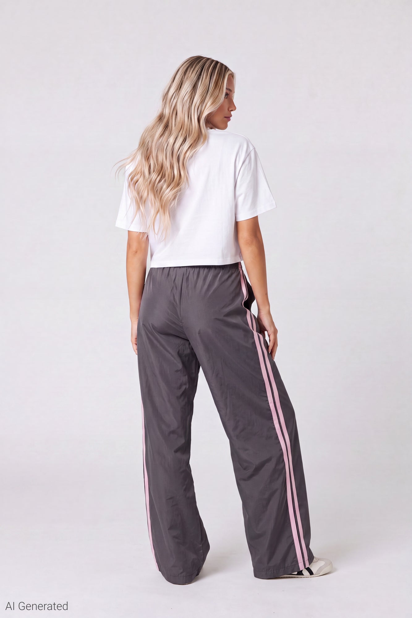 Wide Leg Track Pant
