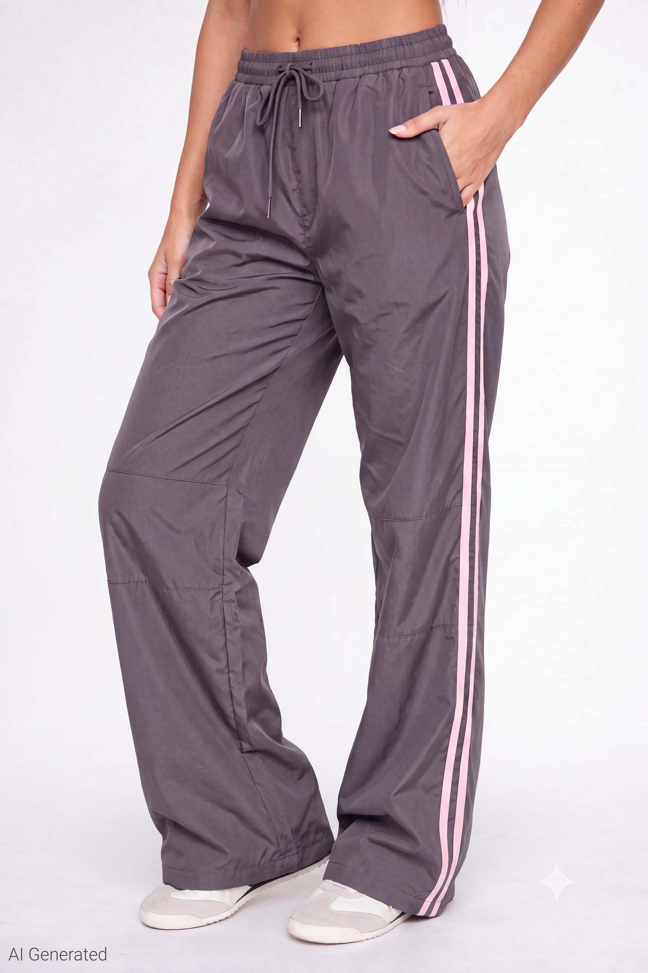 Wide Leg Track Pant