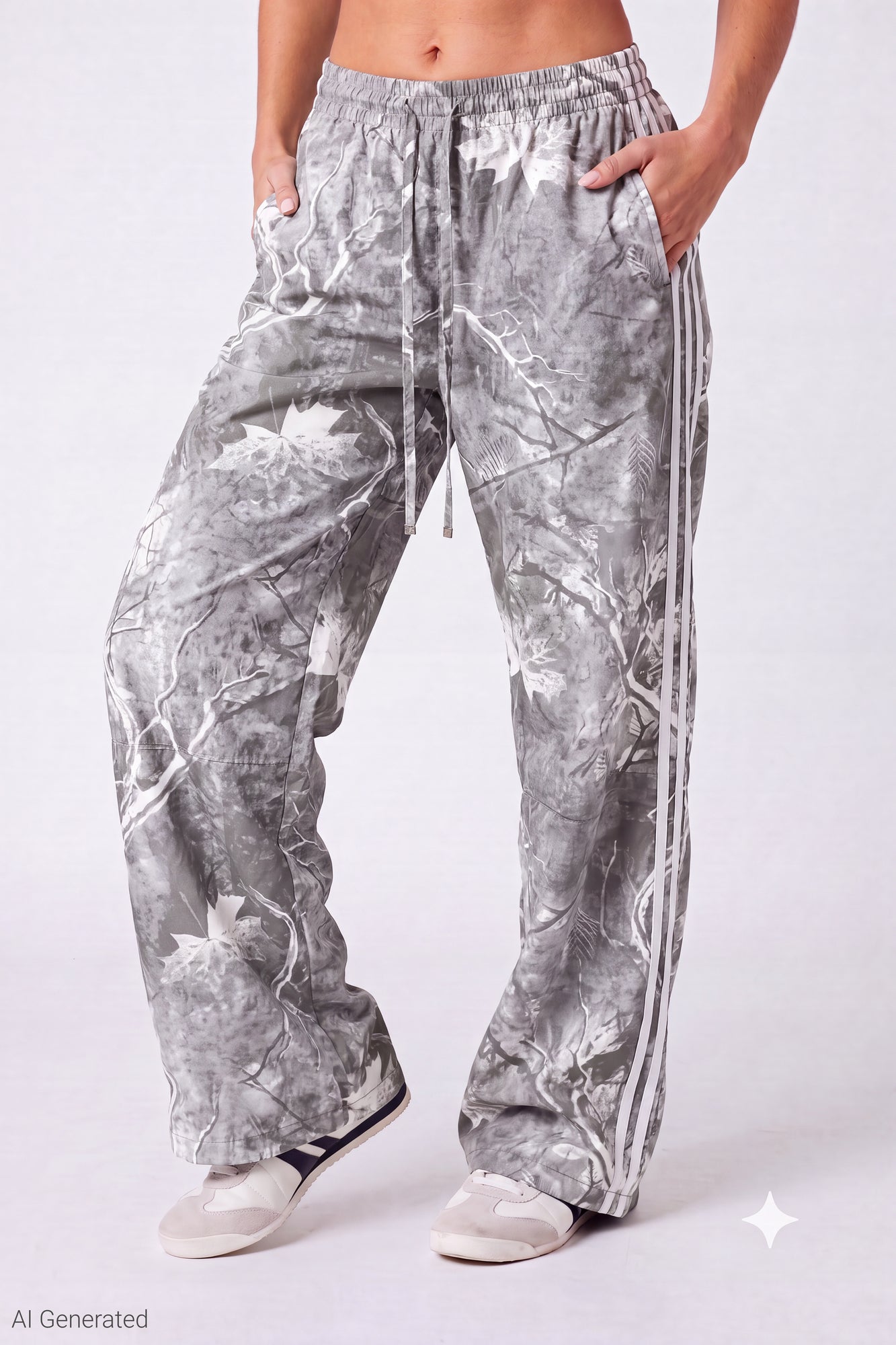 Wide Leg Track Pant