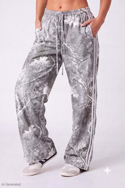Wide Leg Track Pant