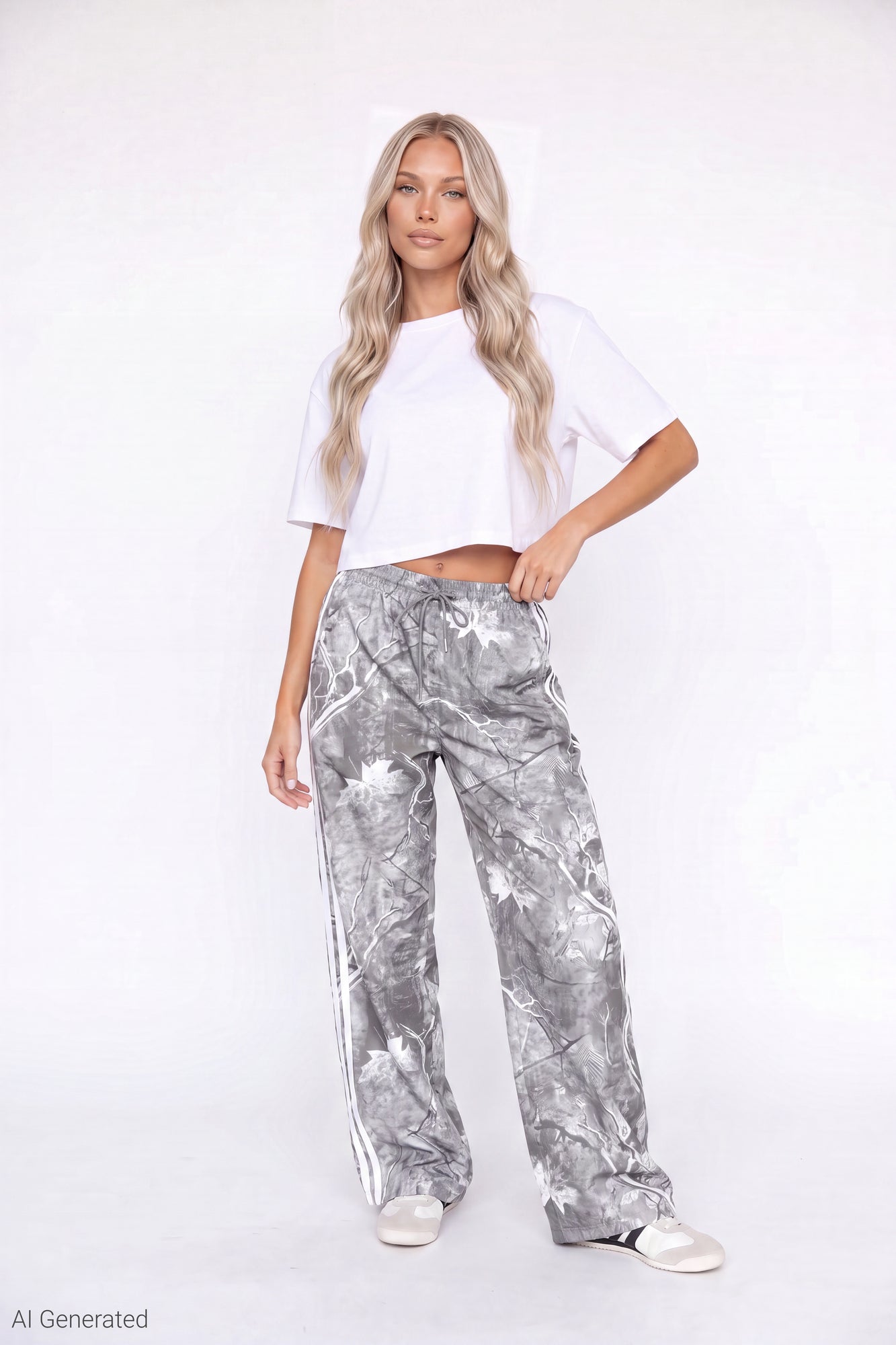 Wide Leg Track Pant