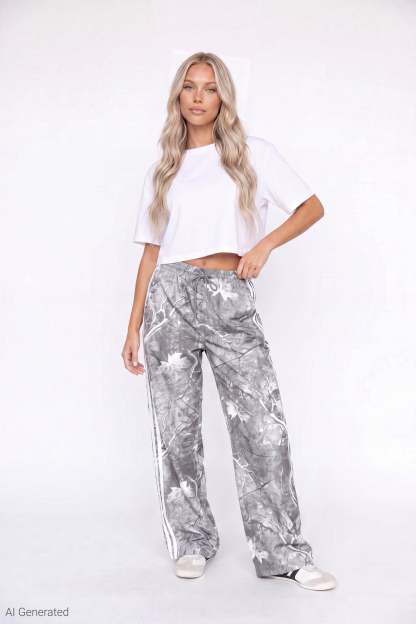 Wide Leg Track Pant