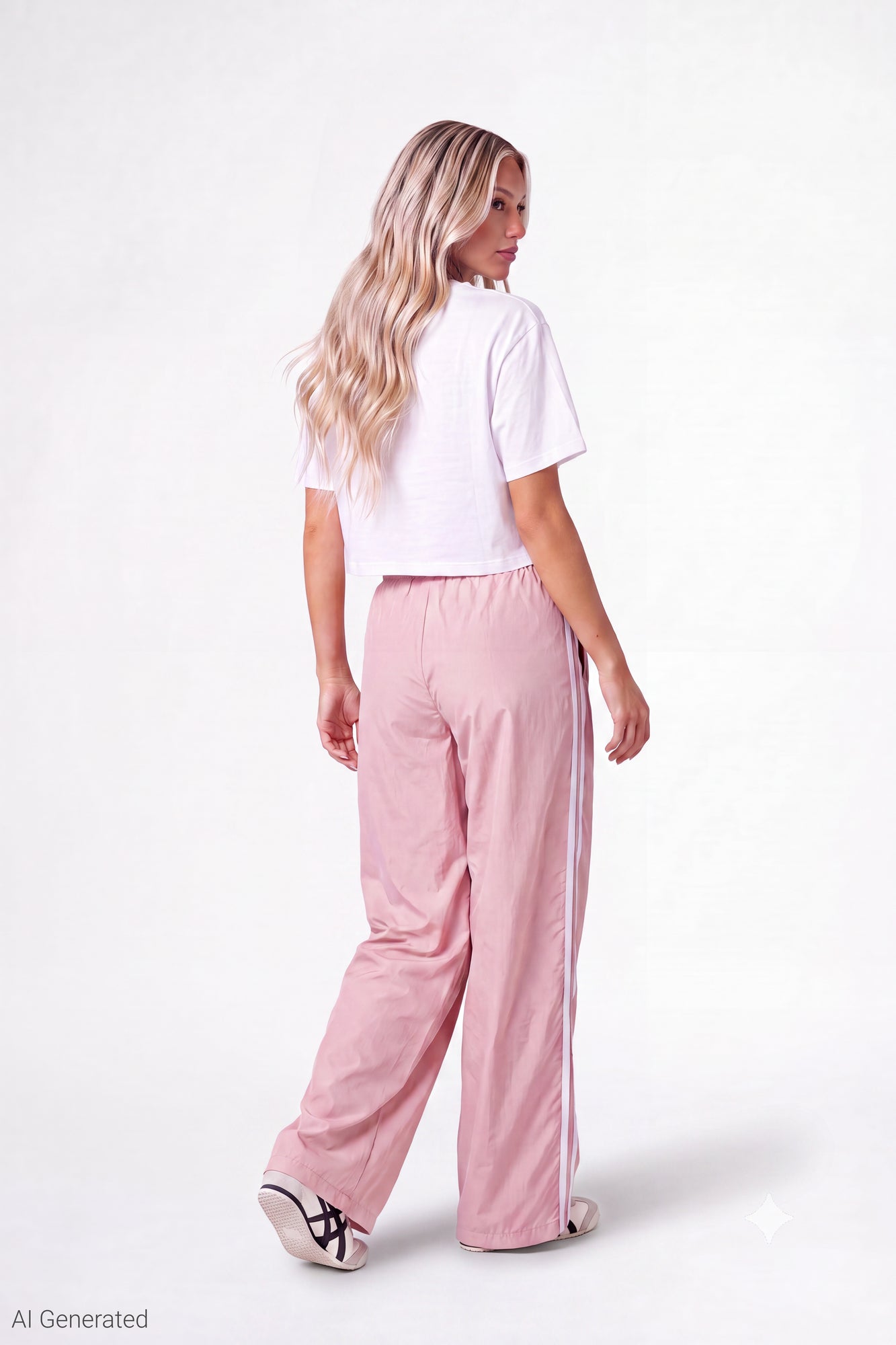 Wide Leg Track Pant