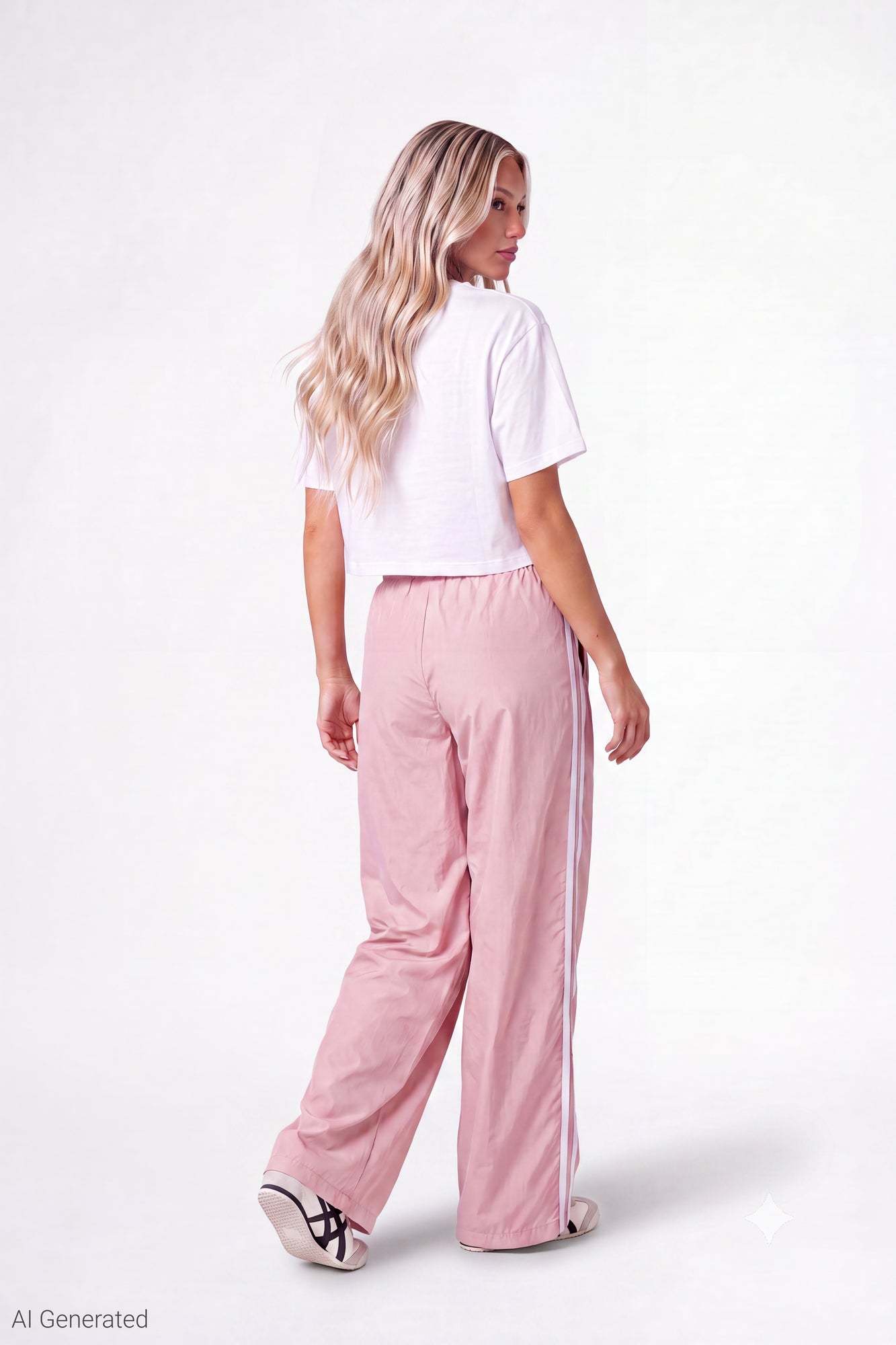 Wide Leg Track Pant