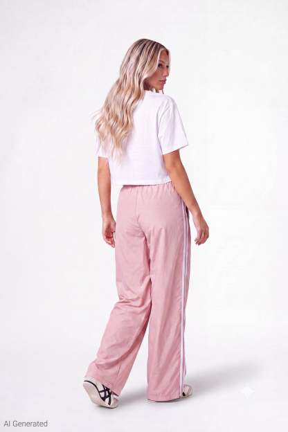 Wide Leg Track Pant