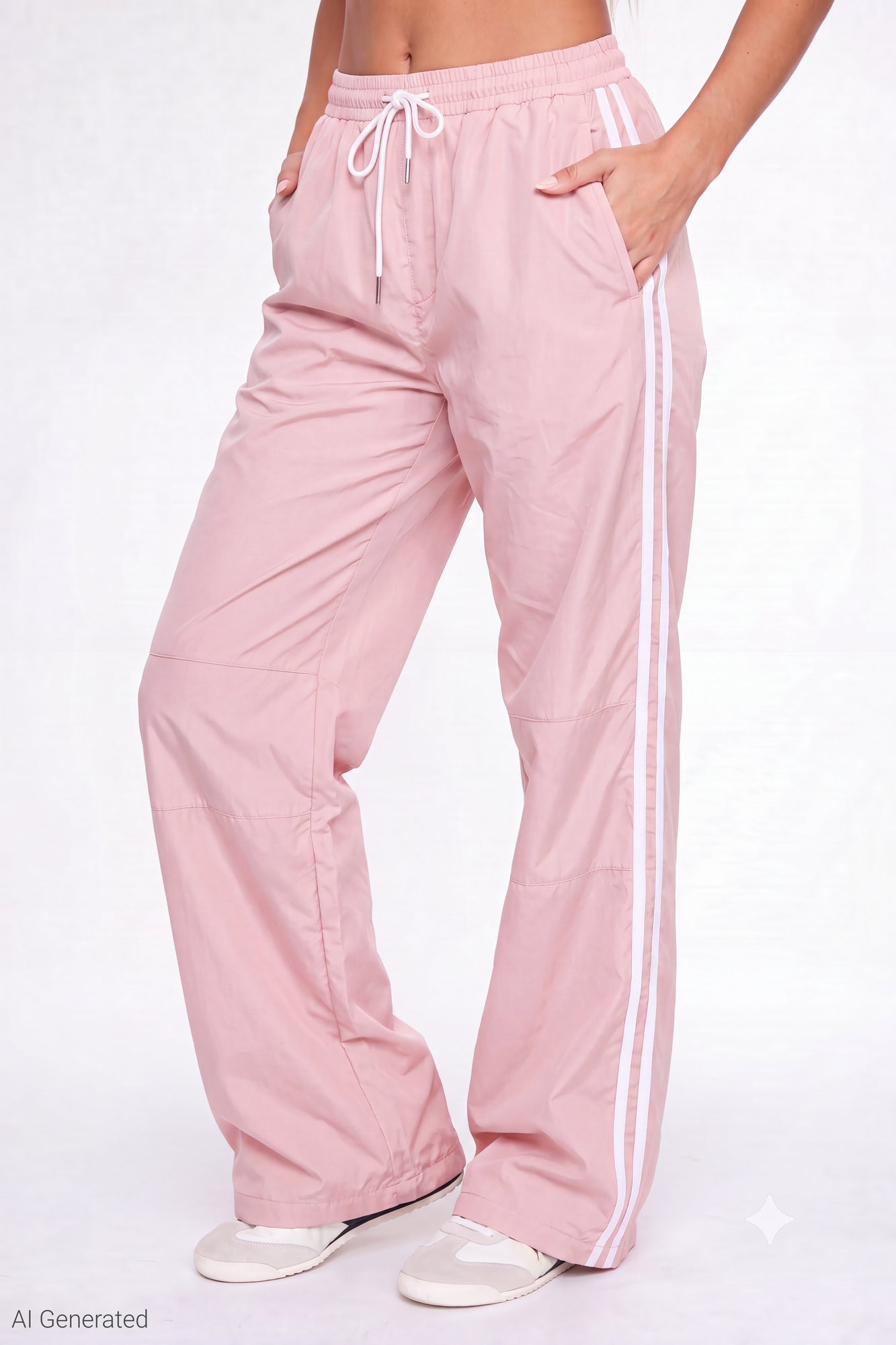 Wide Leg Track Pant