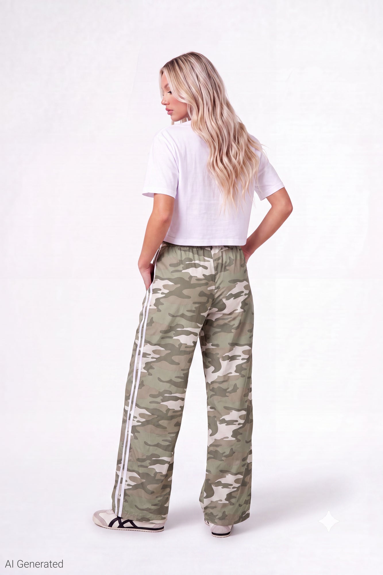 Wide Leg Track Pant