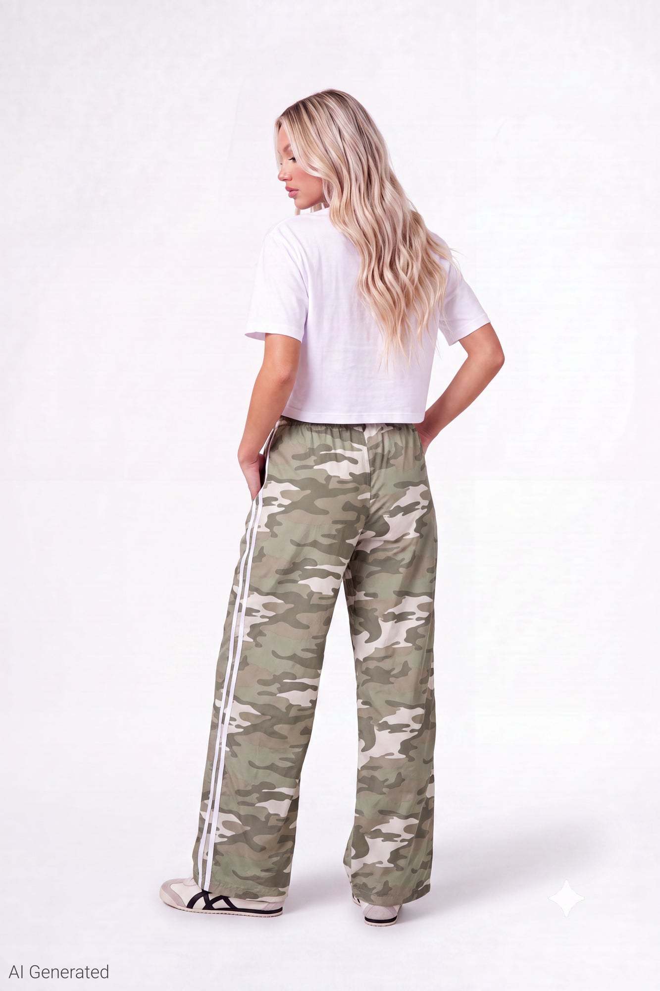 Wide Leg Track Pant