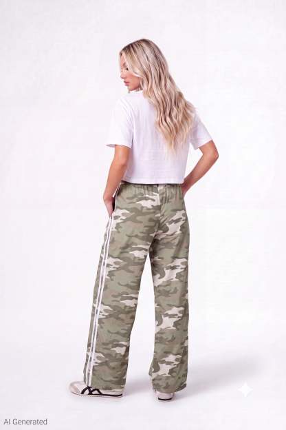 Wide Leg Track Pant