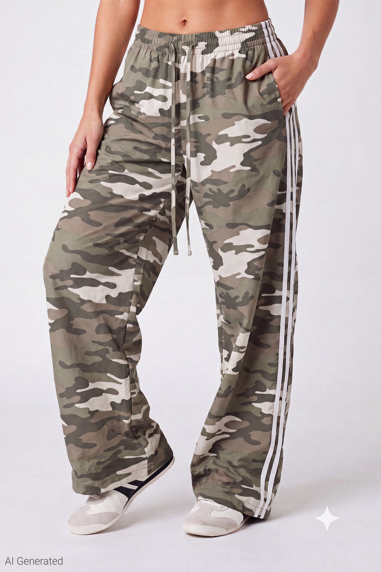 Wide Leg Track Pant