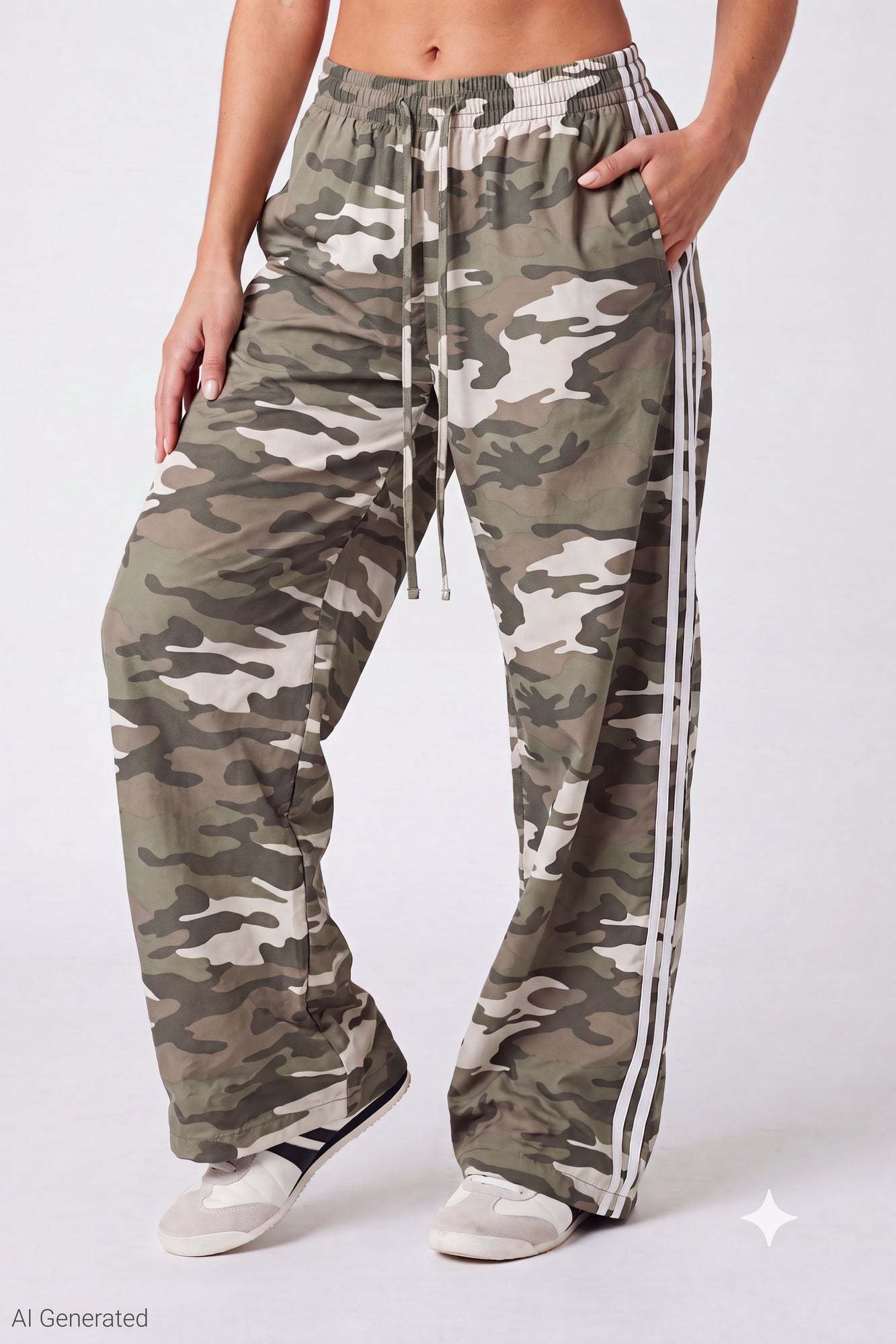 Wide Leg Track Pant