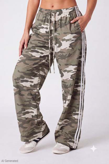 Wide Leg Track Pant