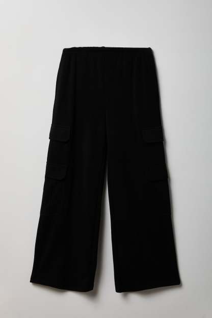 Fleece Ultra-Wide Cargo Sweatpant