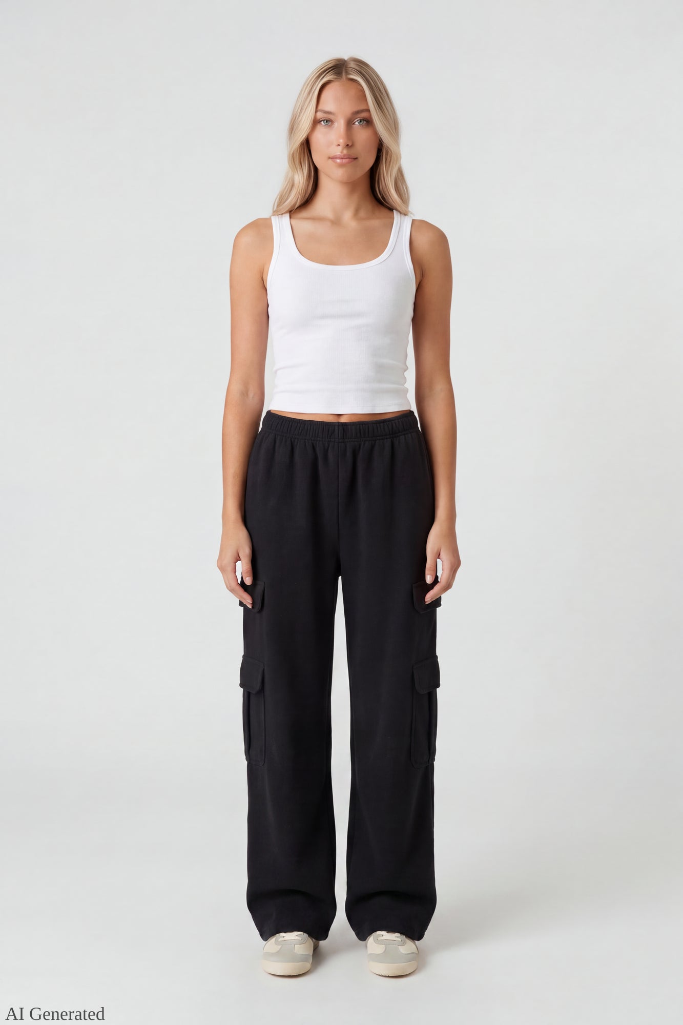 Fleece Ultra-Wide Cargo Sweatpant