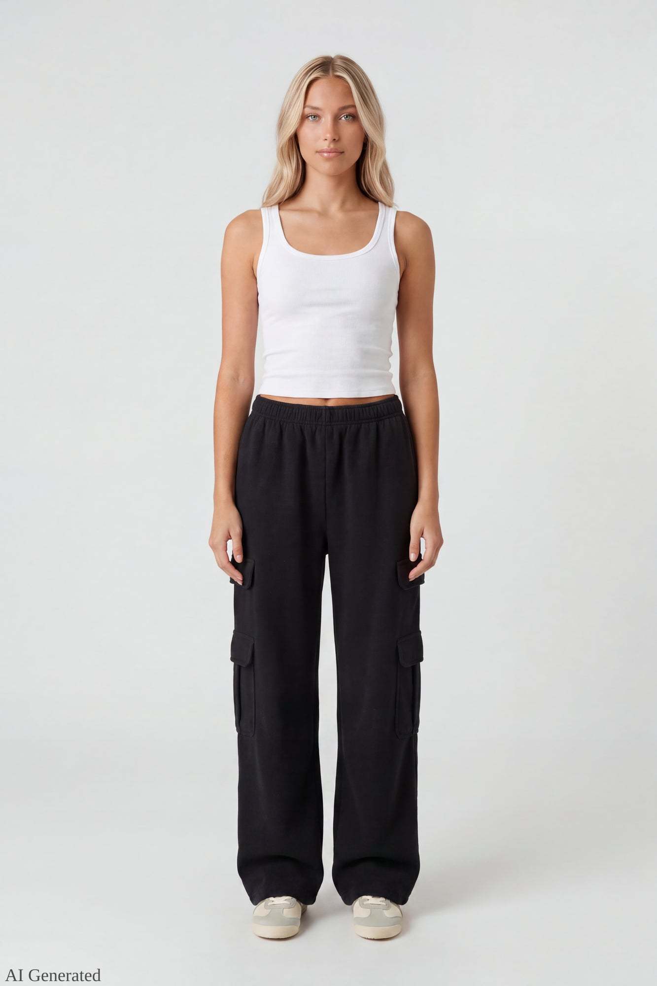 Fleece Ultra-Wide Cargo Sweatpant