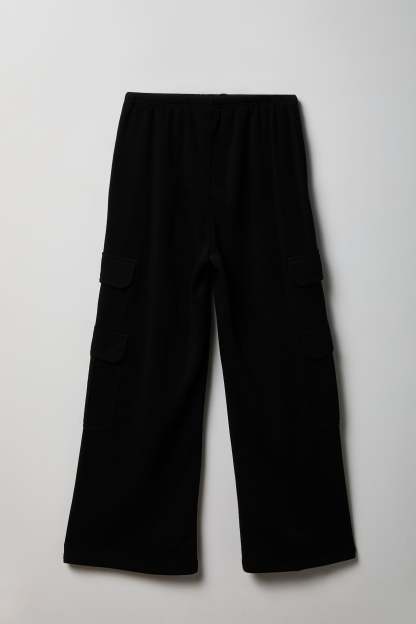 Fleece Ultra-Wide Cargo Sweatpant