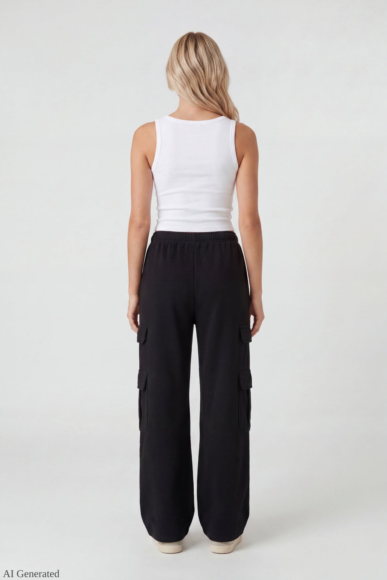 Fleece Ultra-Wide Cargo Sweatpant