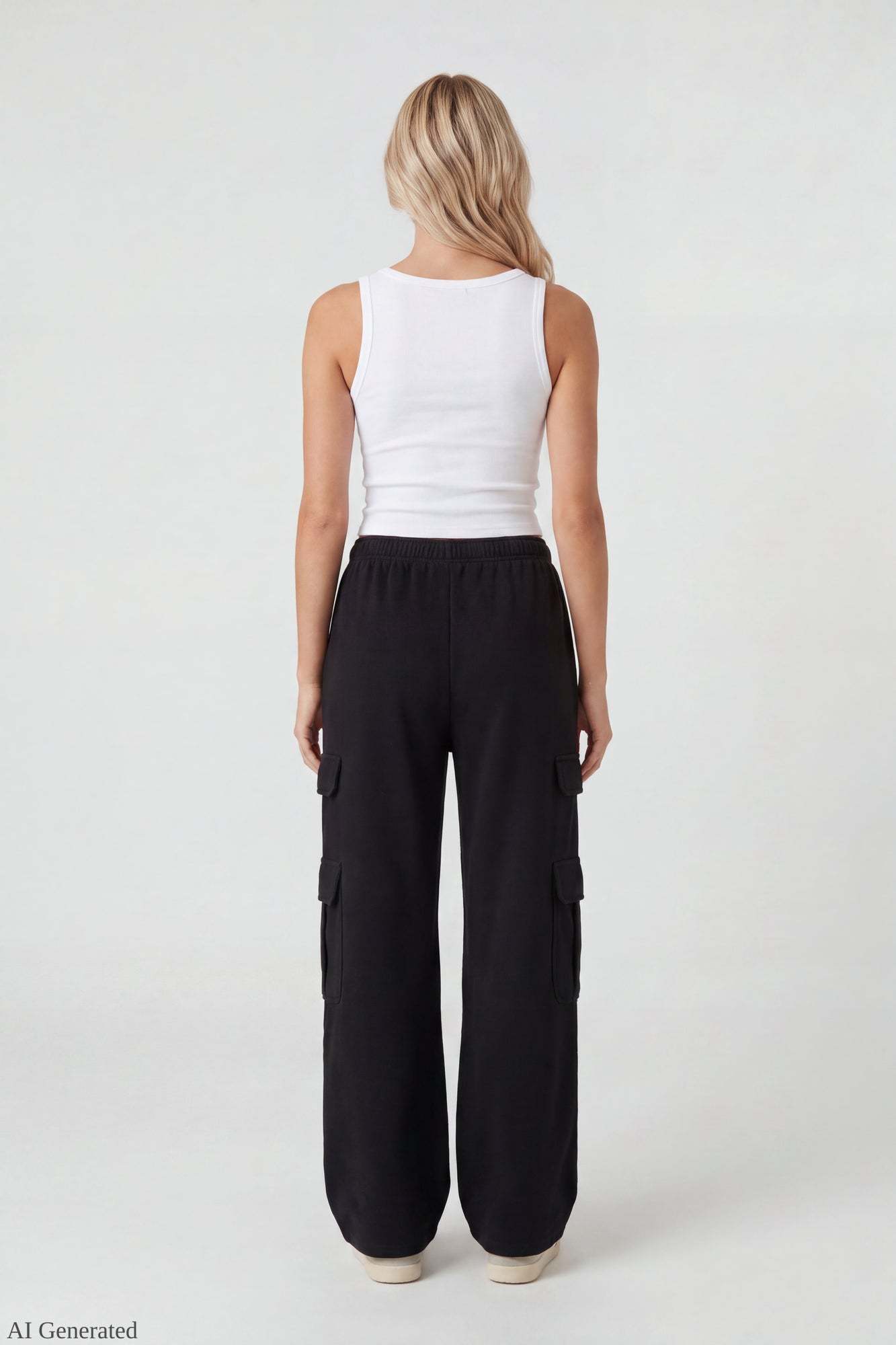 Fleece Ultra-Wide Cargo Sweatpant