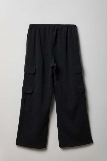 Fleece Ultra-Wide Cargo Sweatpant