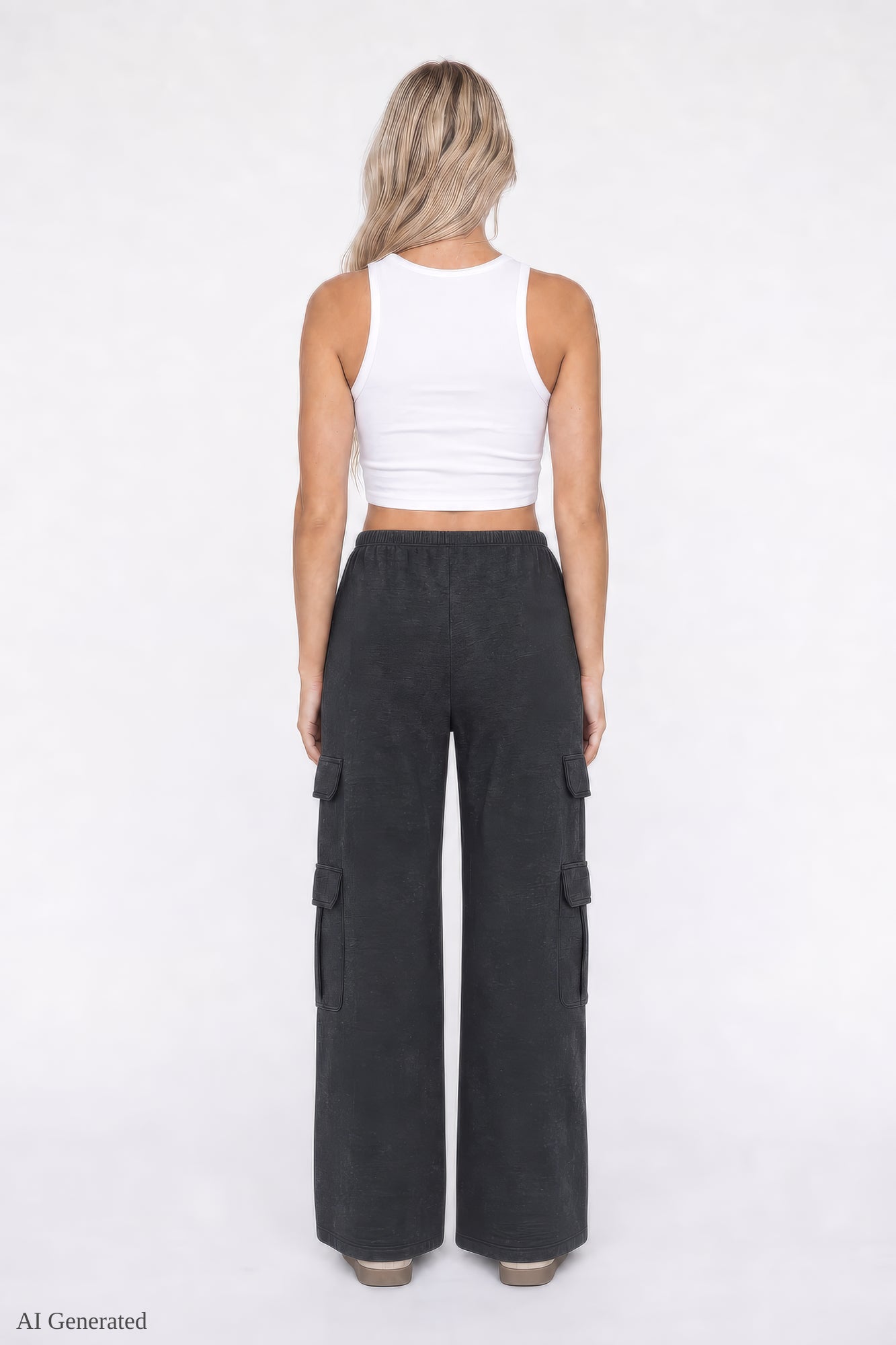 Fleece Ultra-Wide Cargo Sweatpant