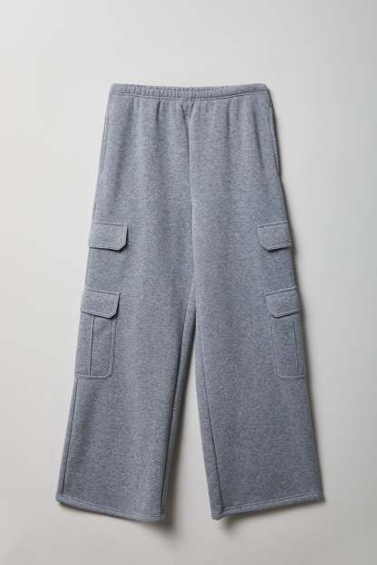 Fleece Ultra-Wide Cargo Sweatpant