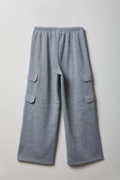 Fleece Ultra-Wide Cargo Sweatpant