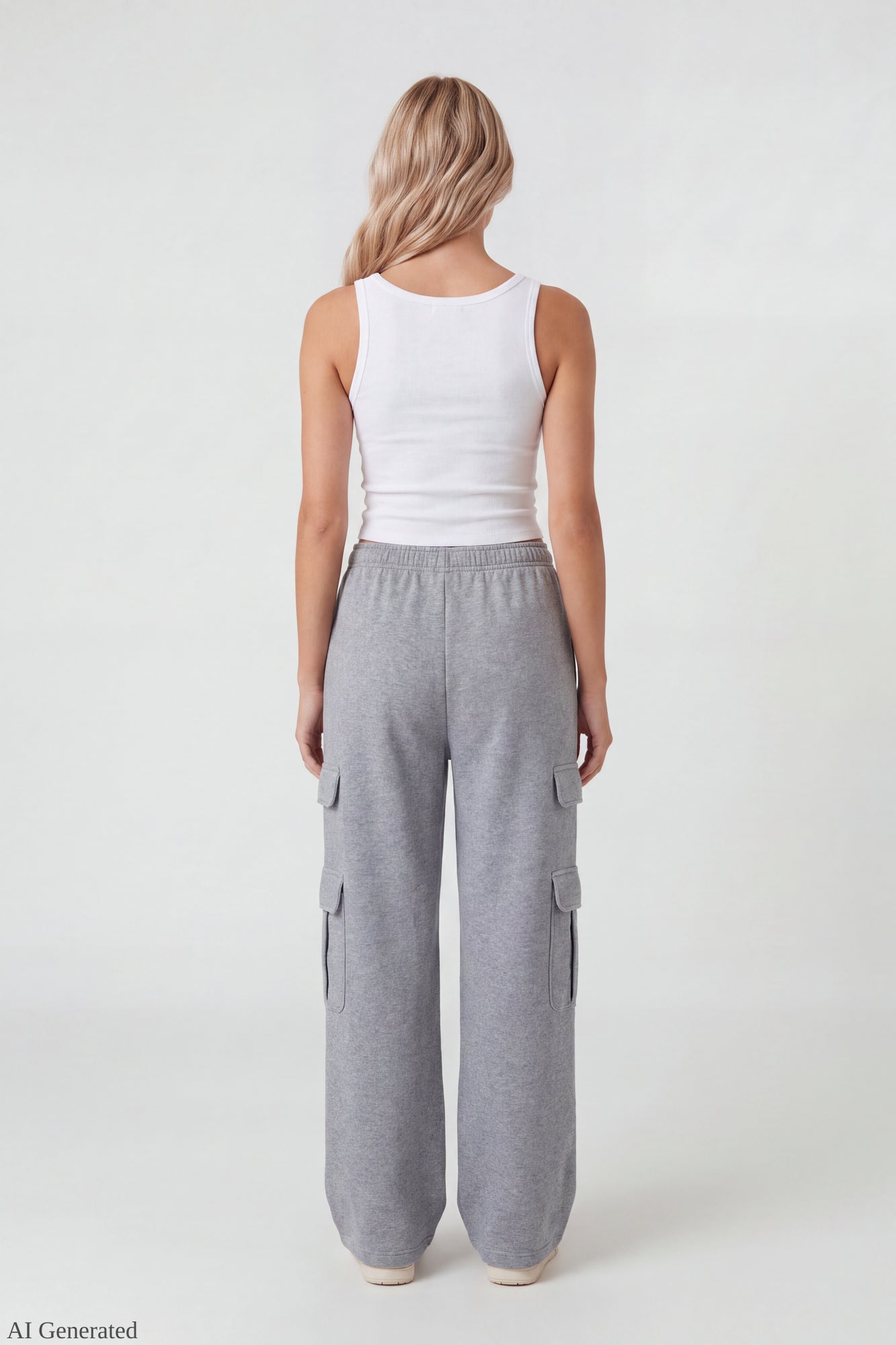 Fleece Ultra-Wide Cargo Sweatpant