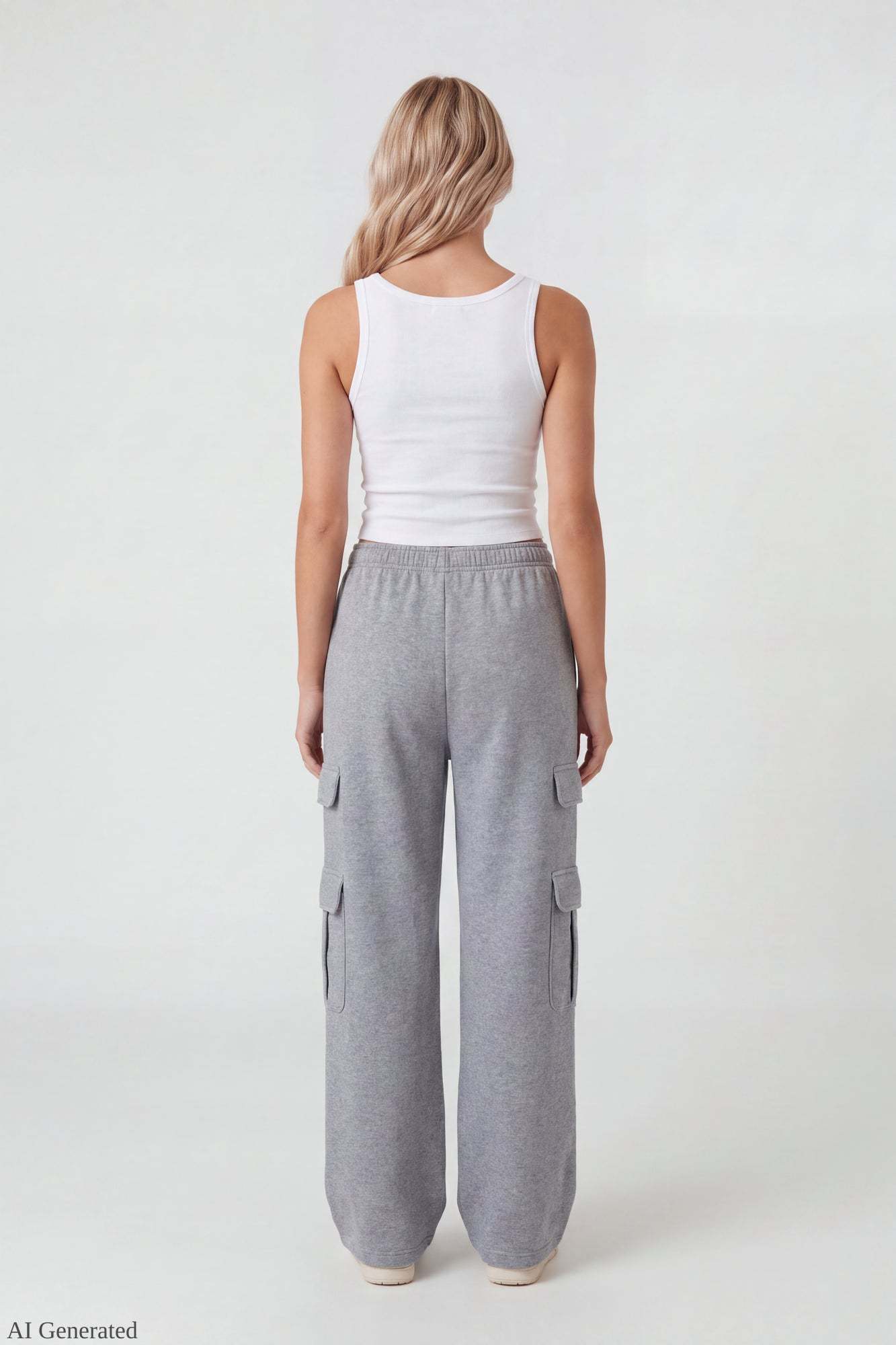 Fleece Ultra-Wide Cargo Sweatpant