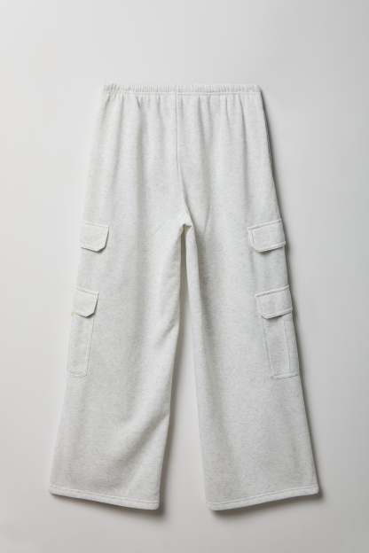 Fleece Ultra-Wide Cargo Sweatpant